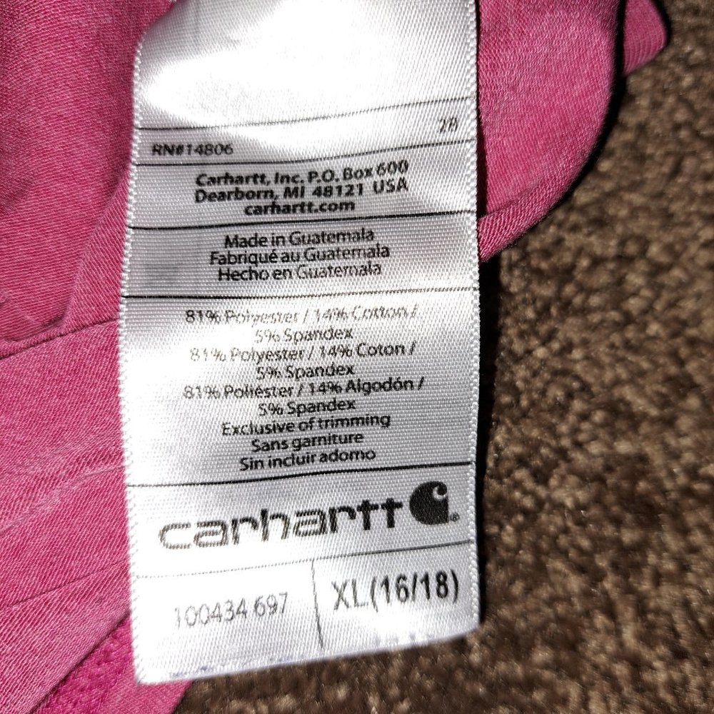 Women's Carhartt Force Short Sleeve Tee XL - Picture 6 of 8